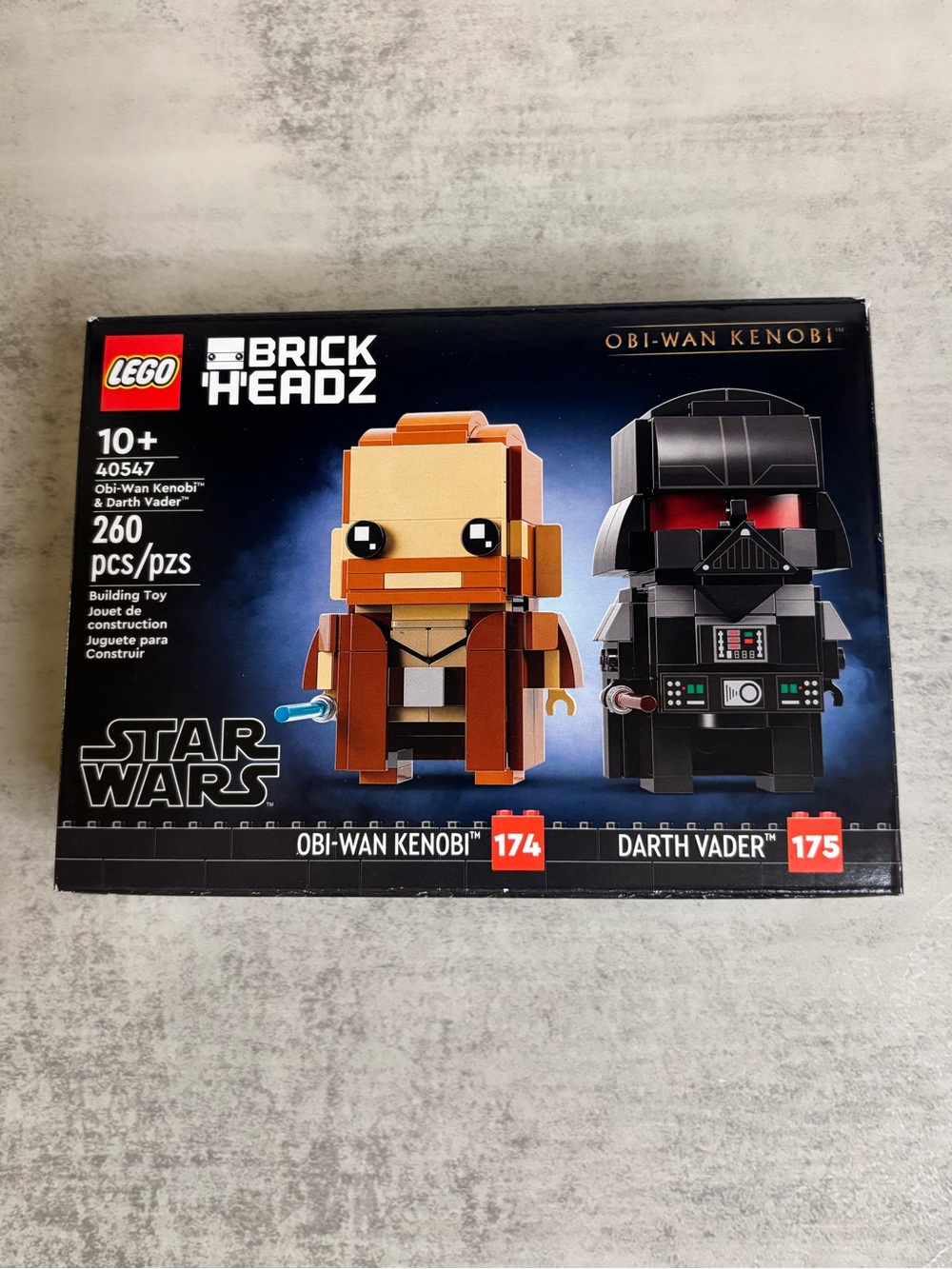 Lego Star Wars BrickHeadz Obi-Wan Kenobi and Darth Vader (#40547)
